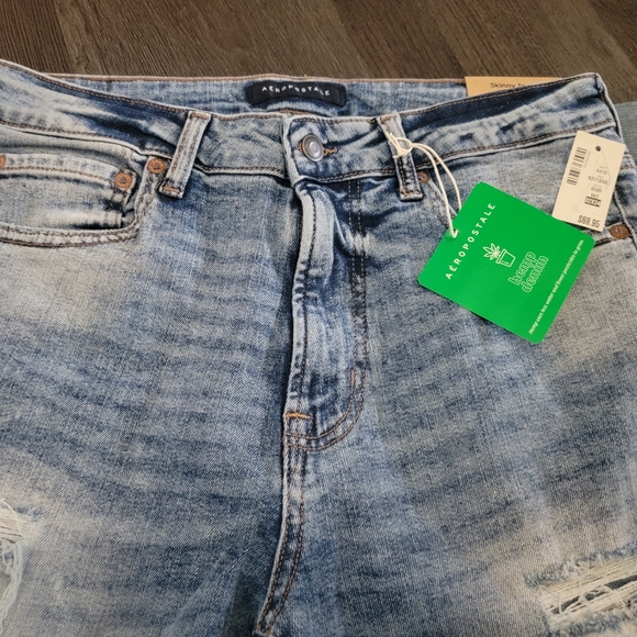 NEW...Aeropostale mens skinny taper jean R REAL ORIGINAL DEMIN stretch 32W/34L - Picture 8 of 11